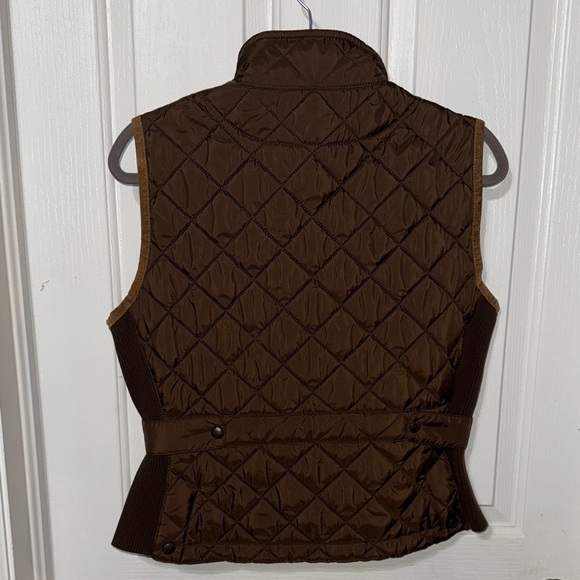 Ralph Lauren Brown Quilted Sleeveless Jacket - Picture 12 of 16